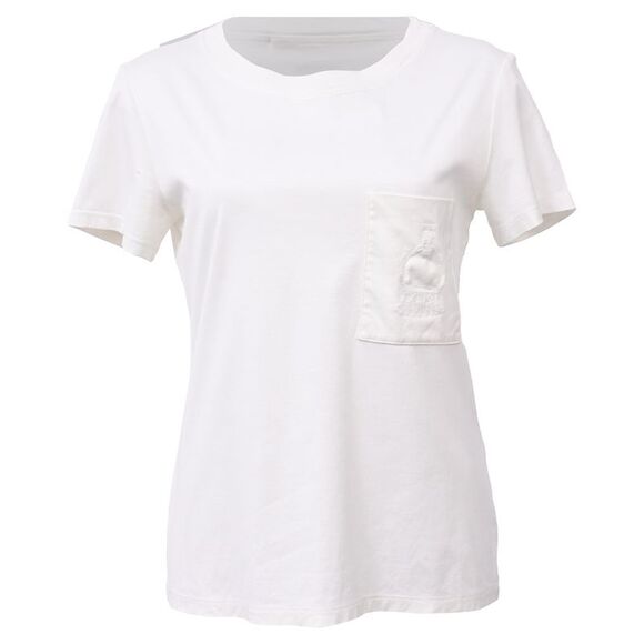 Hermès Embroidered Pocket T-shirt in White Cotton